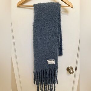 Blue Wool Scarf